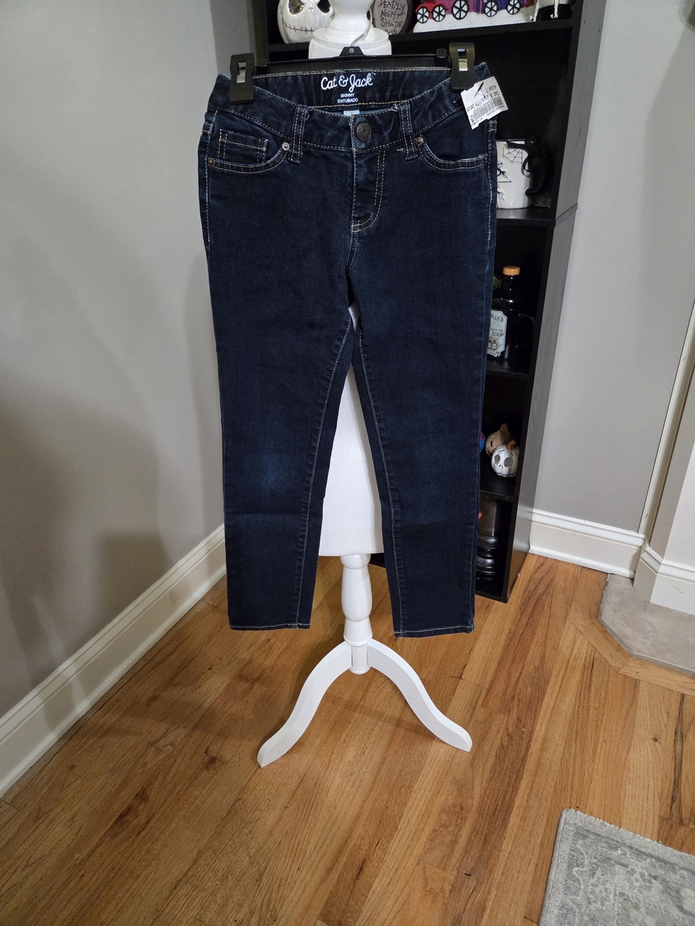 Cat & Jack Dark Blue Girls' Stretch Jeans